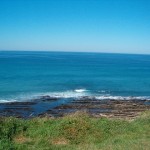 ocean atlantique falaise de la corniche au pays basque